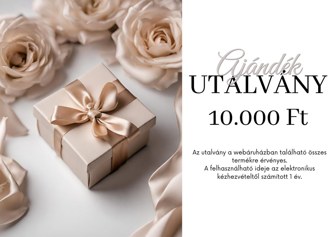 Ajándékutalvány 10000 Ft értében